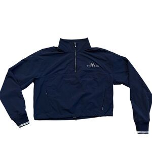 Wilson Navy Blue Half-Zip Bomber Jacket